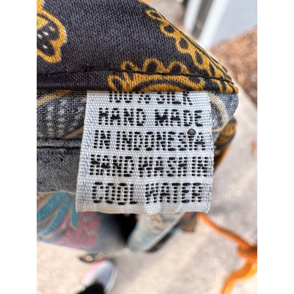 Kimono Silk Robe With Colorful Floral Pattern Belt Womens One Size Fits Most Mad - Picture 6 of 7